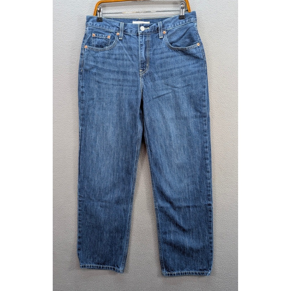 Levi's Low Pro Straight Denim Jeans Women's 29 Blue Cotton Casual Medium Wash